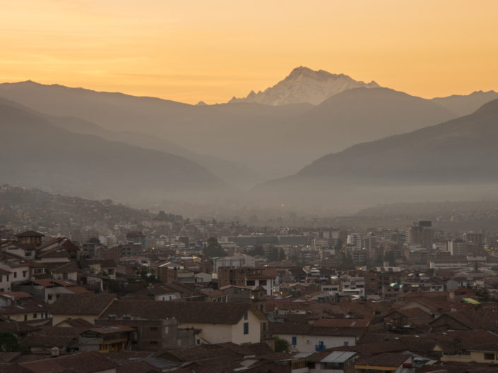 Morning light over Cusco