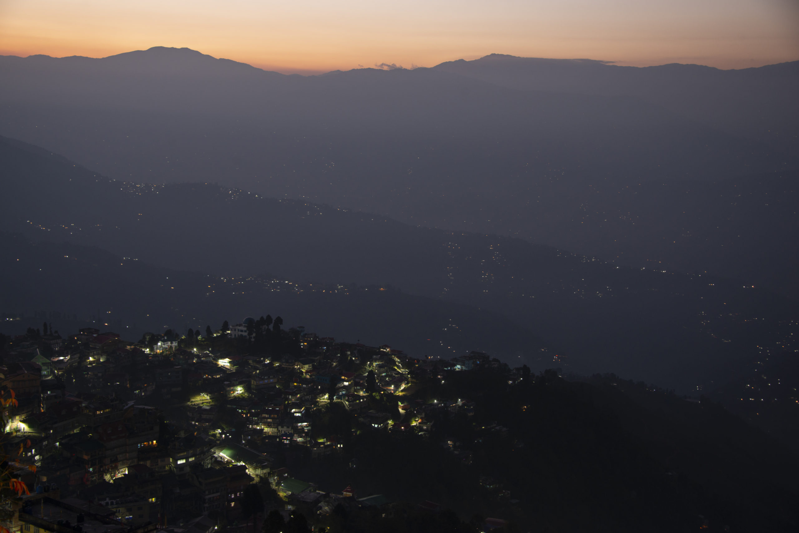 Twilight at Darjeeling