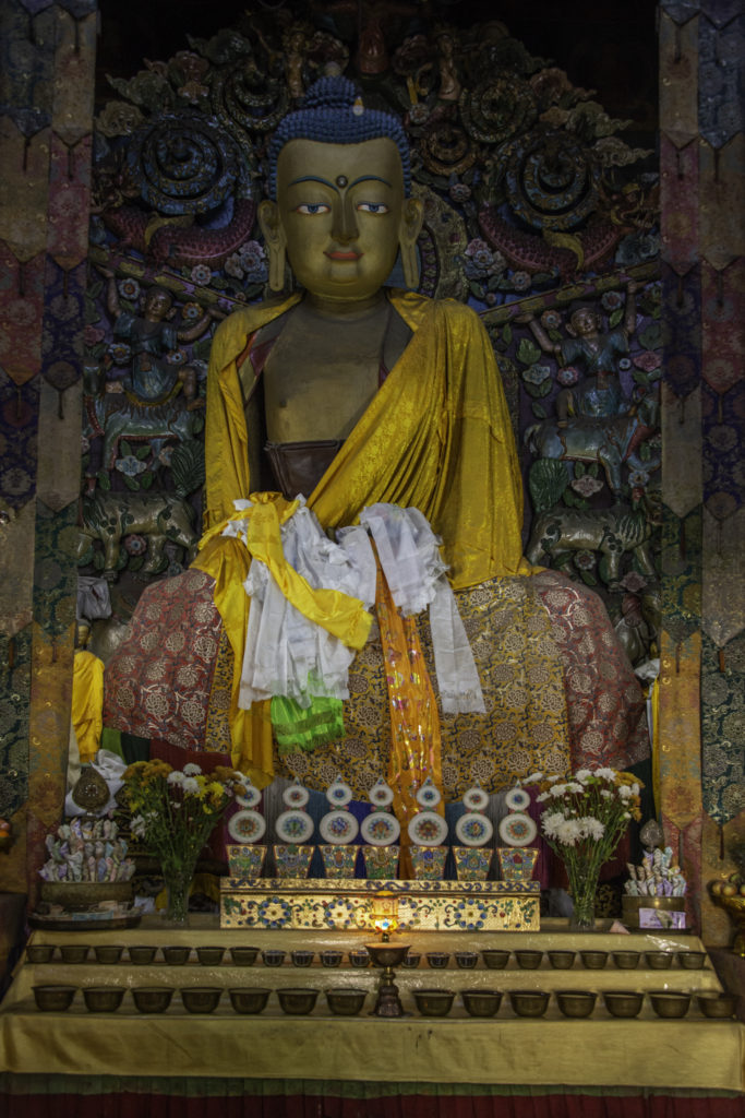 Buddha's Staute at Samten Choling Buddhist Ghoom Monastery 