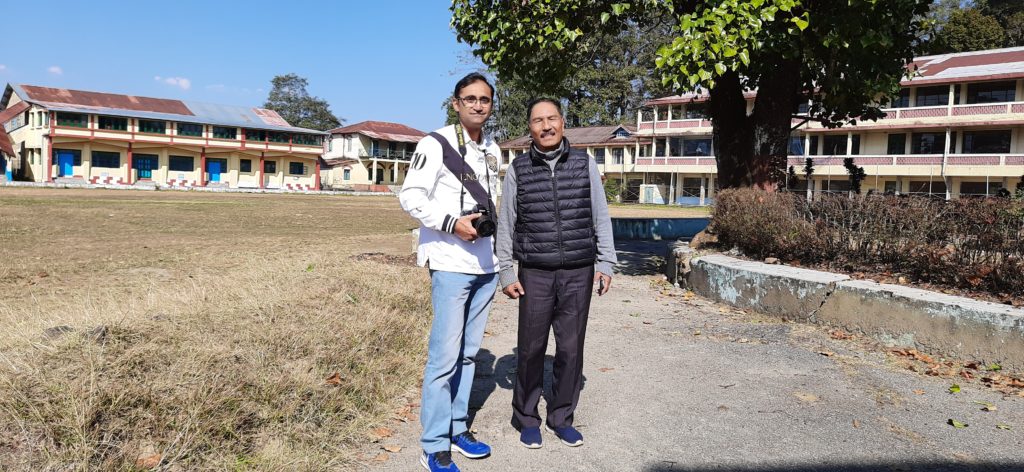 With ex-student from Batch of 1966 - Graham's Homes