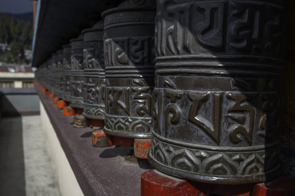 Kagyu Thekchen Ling Monastery Prayer Wheels