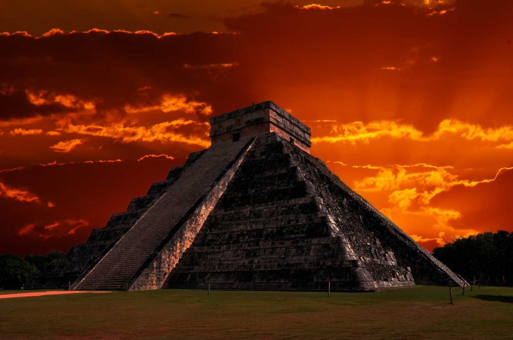 Chichen Itza at Sunset